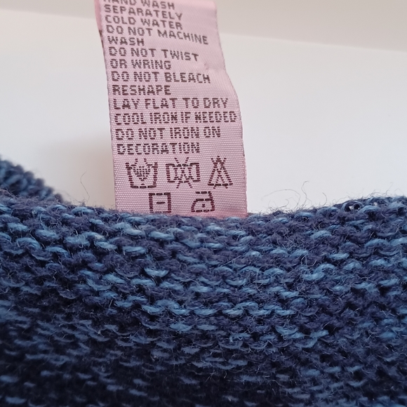 STAR BLUE ORIGINALS STUDIO UGLY VEST Size XL reindeer light dark blue zip - Picture 5 of 12